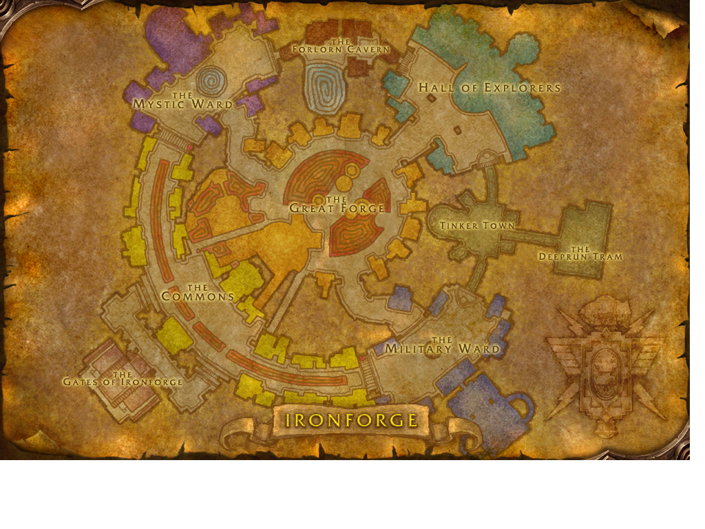 Ironforge map